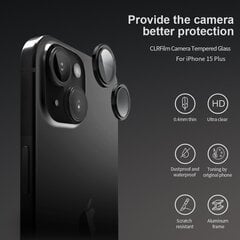 Nillkin CLRFilm Camera Tempered Glass for Apple iPhone 15|15 Plus Black цена и информация | Защитные пленки для телефонов | 220.lv