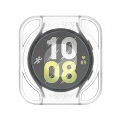 TEMPERED GLASS Spigen GLAS.TR "EZ-FIT" 2-PACK GALAXY Watch 6 (40 MM) CLEAR цена и информация | Аксессуары для смарт-часов и браслетов | 220.lv