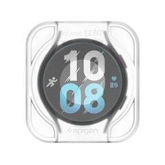 TEMPERED GLASS Spigen GLAS.TR "EZ-FIT" 2-PACK GALAXY Watch 6 (40 MM) CLEAR цена и информация | Аксессуары для смарт-часов и браслетов | 220.lv