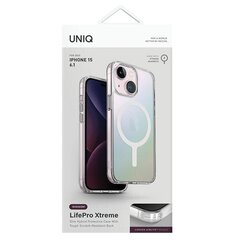 UNIQ etui Lino Hue iPhone 15 6.1" Magclick Charging różowy|blush pink цена и информация | Чехлы для телефонов | 220.lv