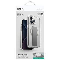 UNIQ etui Heldro Mag iPhone 15 Pro Max 6.7" Magclick Charging przeźroczysty|lucent clear цена и информация | Чехлы для телефонов | 220.lv