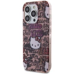 Hello Kitty HKHCP13XHDGPTP iPhone 13 Pro Max 6.7" różowy|pink hardcase IML Tags Graffiti цена и информация | Чехлы для телефонов | 220.lv