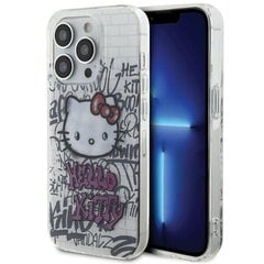 Hello Kitty HKHCP15LHDGPHT iPhone 15 Pro 6.1" biały|white hardcase IML Kitty On Bricks Graffiti цена и информация | Чехлы для телефонов | 220.lv