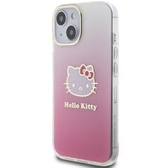 Hello Kitty HKHMP15SPGHCKD iPhone 15 6.1" złoty|gold hardcase Leather Kitty Head MagSafe цена и информация | Чехлы для телефонов | 220.lv