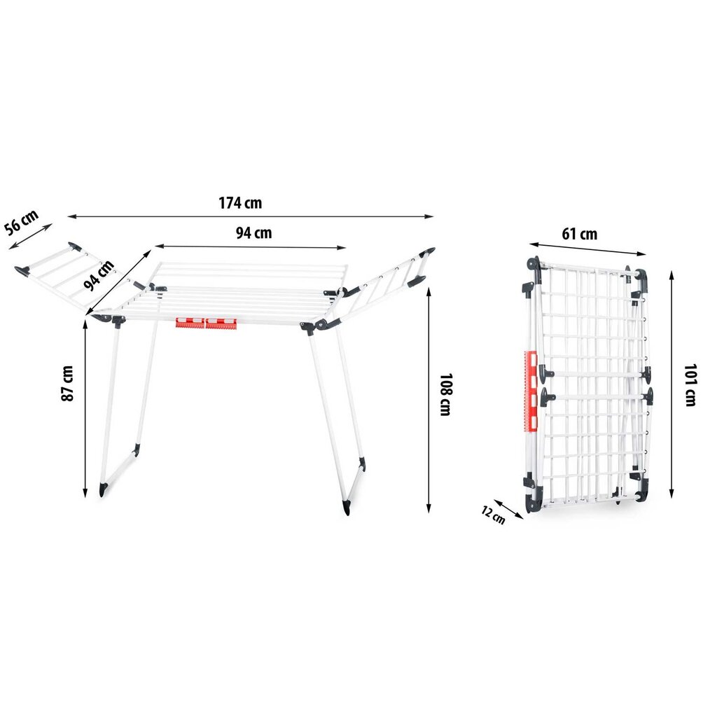 Drēbju žāvētājs, Lina cena un informācija | Veļas žāvēšana | 220.lv