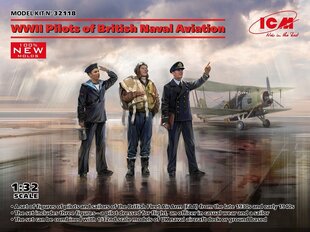 Līmējošais modelis ICM 32118 WWII Pilots of British Naval Aviation 1/32 цена и информация | Склеиваемые модели | 220.lv