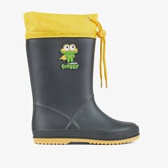 Gumijas apavi zēniem Wellingtons Coqui Rainy Collar, zaļi cena un informācija | Gumijas zābaki bērniem | 220.lv