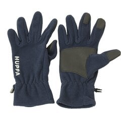 Huppa bērnu pavasara-rudens vilnas pirkstaiņi AAMU, tumši zili цена и информация | Шапки, перчатки, шарфы для мальчиков | 220.lv