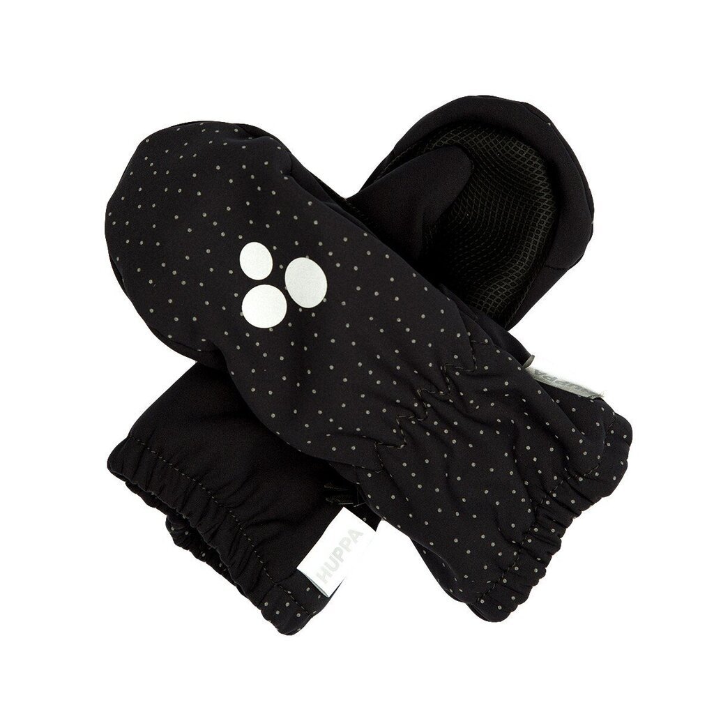 Huppa bērnu softshell pavasara-rudens pirkstaiņi SIVA, tumši pelēki цена и информация | Cepures, cimdi, šalles zēniem | 220.lv