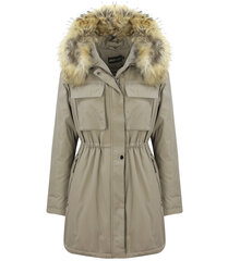 Женская зимняя куртка, бежевая цена и информация | Женские куртки | 220.lv