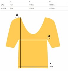 TOP Blūzes T-krekls Liela izmēra T-krekls 9181-P cena un informācija | T-krekli sievietēm | 220.lv