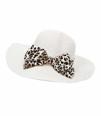 Модная пляжная соломенная шляпа с бантиком. цена и информация | Женские шапки | 220.lv