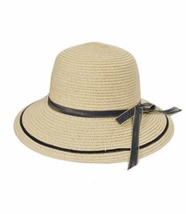 Stilīga salmu cepure ar elegantu lentīti 6366-uniw cena un informācija | Sieviešu cepures | 220.lv