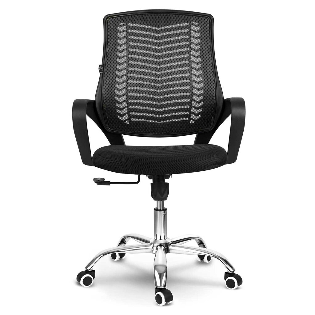Biroja krēsls ar mikrotīklu, Dena, melns cena un informācija | Biroja krēsli | 220.lv