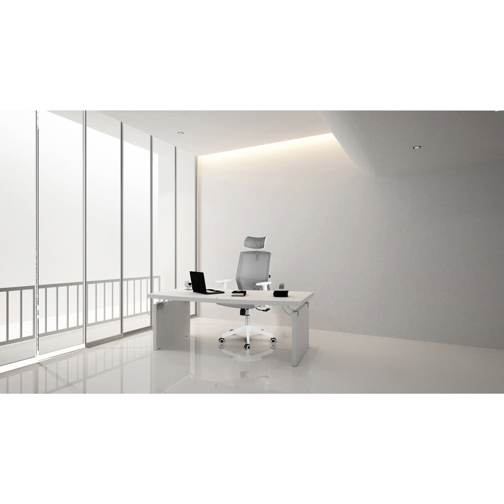 Biroja krēsls ar mikrotīklu, Rotar, pelēks cena un informācija | Biroja krēsli | 220.lv