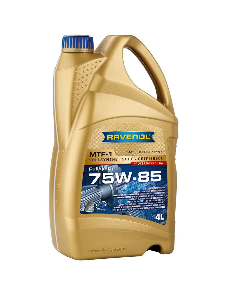 Transmisijas eļļa Ravenol MTF-1 75W85, 4L цена и информация | Eļļas citām autodaļām | 220.lv