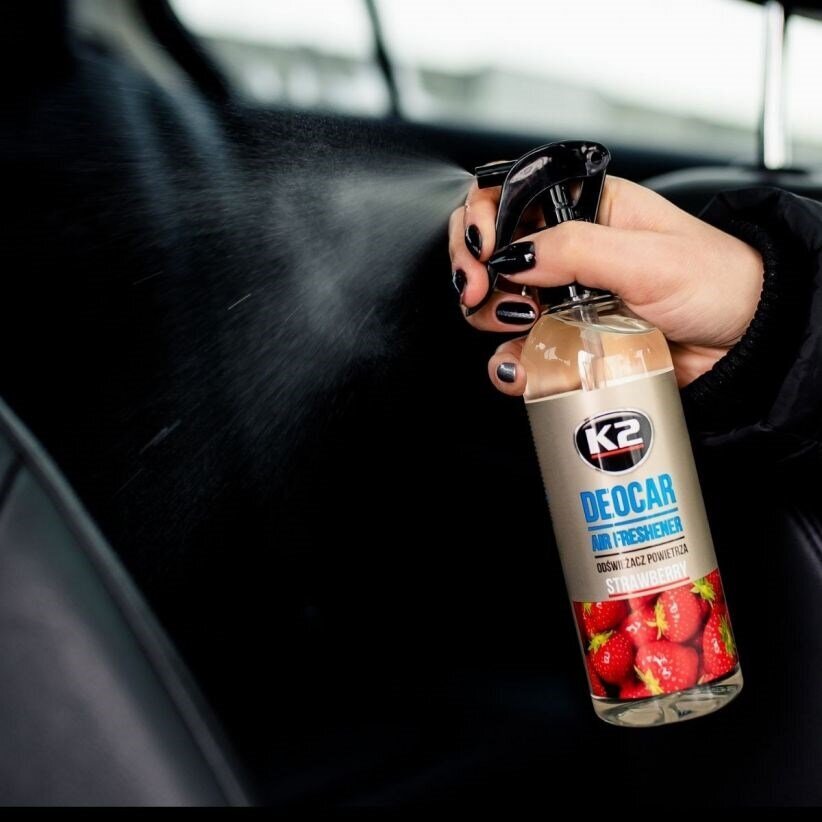 K2 DEOCAR STRAWBERRY 250ml - Lufterfrischer cena un informācija | Auto gaisa atsvaidzinātāji | 220.lv