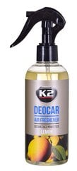 K2 DEOCAR LEMON 250ml - Lufterfrischer cena un informācija | Auto gaisa atsvaidzinātāji | 220.lv