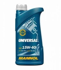 Mannol Universal 15W-40 API SG/CD Motorenöl, 1 Liteer цена и информация | Моторное масло | 220.lv