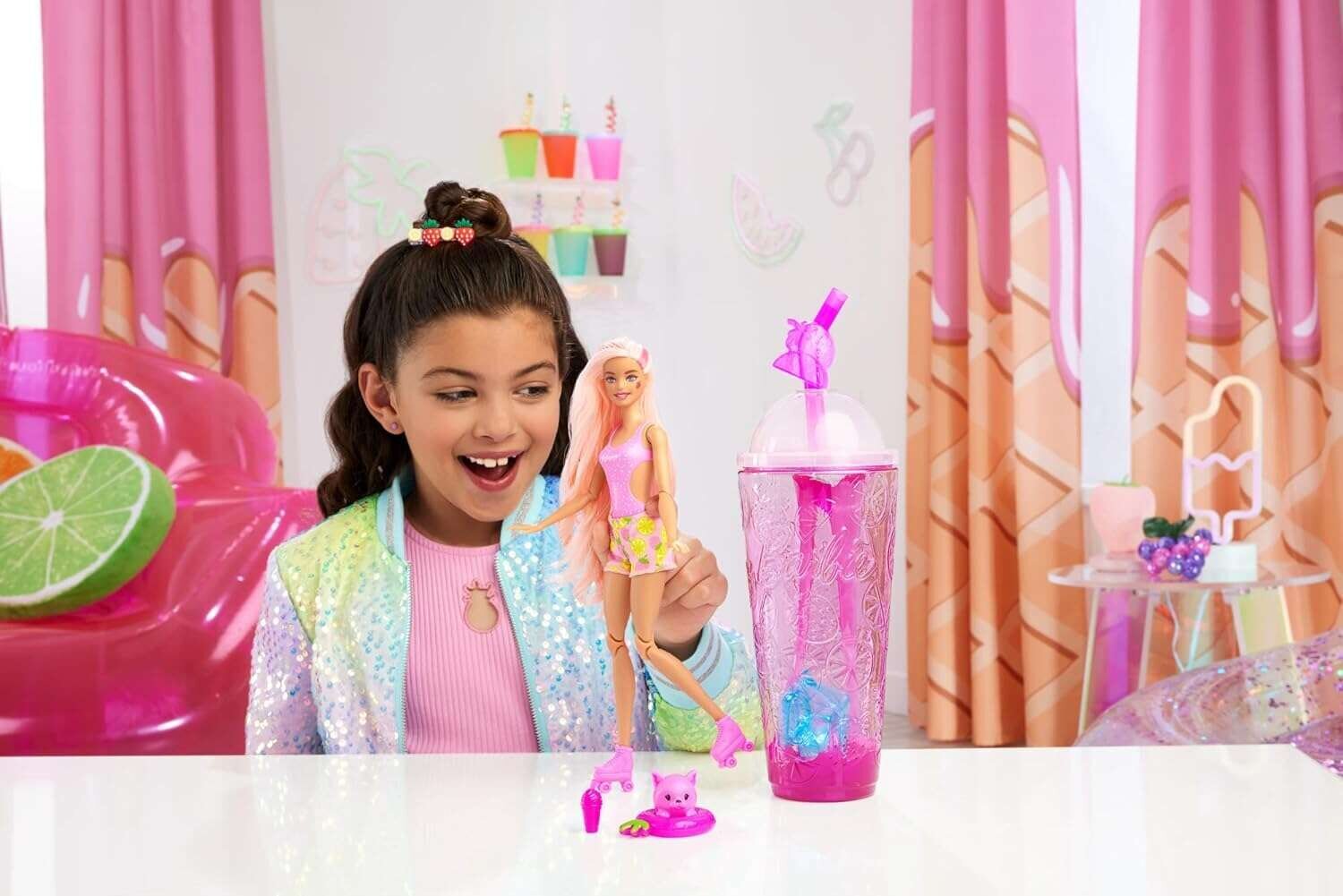 Leļļu komplekts zemeņu citrons Barbie Pop Reveal Fruit Series цена и информация | Rotaļlietas meitenēm | 220.lv