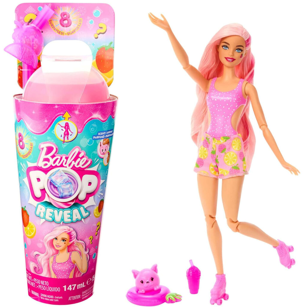 Leļļu komplekts zemeņu citrons Barbie Pop Reveal Fruit Series цена и информация | Rotaļlietas meitenēm | 220.lv