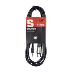 Stagg XLR 3,5 мм, 1 м цена и информация | Кабели и провода | 220.lv