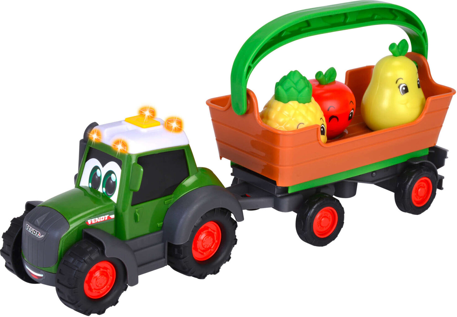 Komplekts ABC Freddy Augļu piekabe Interaktīvā traktora skaņas gaisma cena un informācija | Rotaļlietas meitenēm | 220.lv