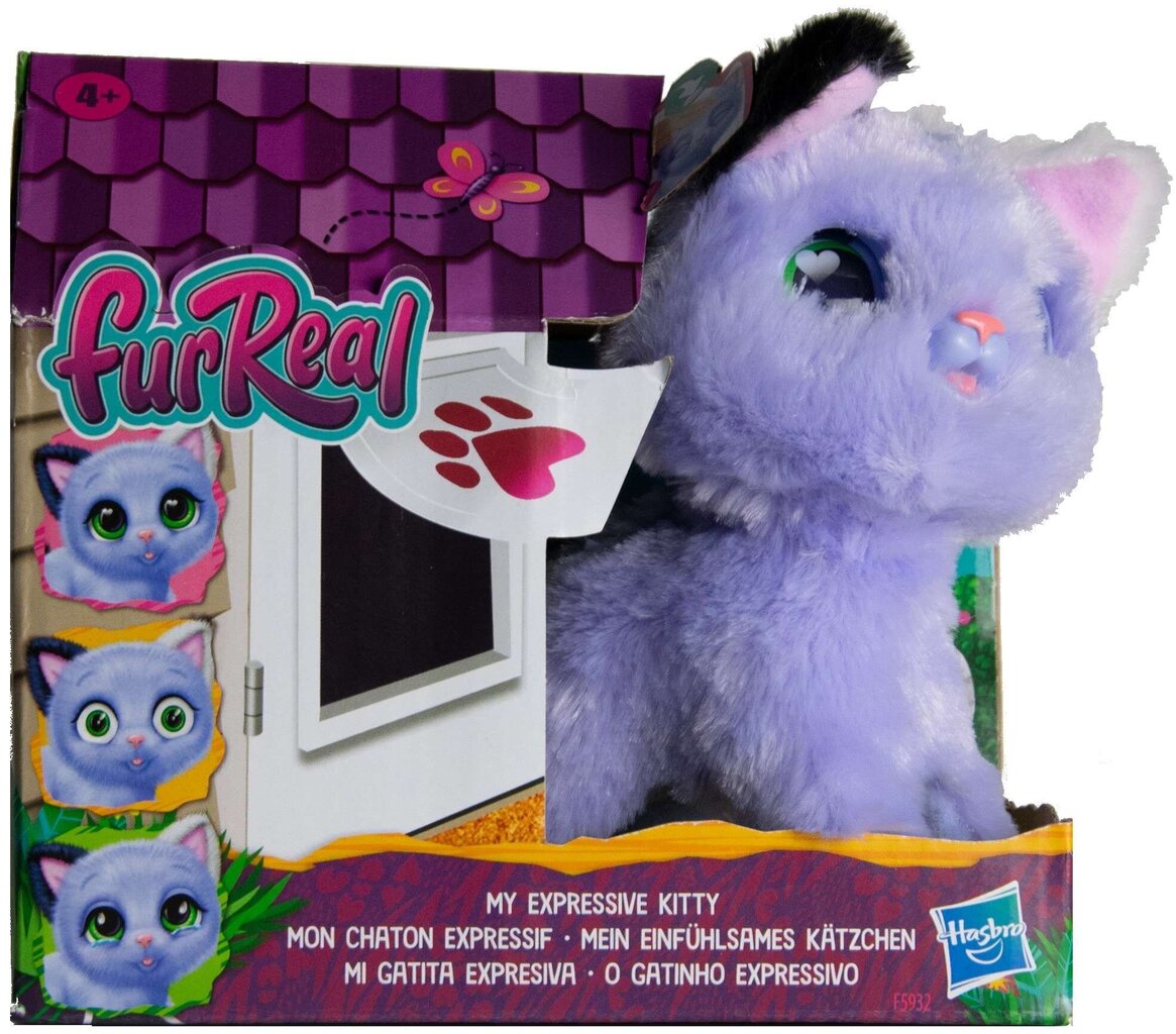 Plīša kaķis ar skaņu Hasbro FurReal цена и информация | Mīkstās (plīša) rotaļlietas | 220.lv