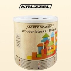 Koka kluču komplekts Kruzzel, 100 gab. цена и информация | Развивающие игрушки | 220.lv