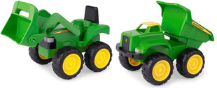 Rotaļu transportlīdzekļu komplekts Tomy John Deere 2 цена и информация | Конструктор автомобилей игрушки для мальчиков | 220.lv