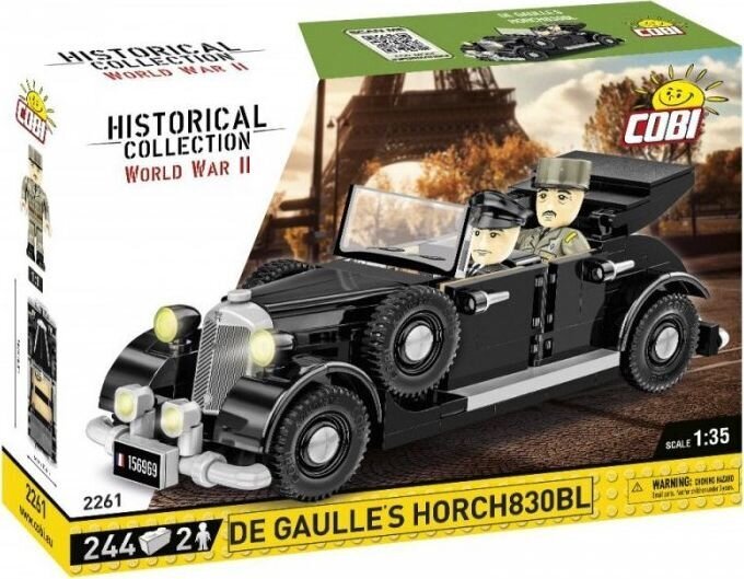 Konstruktors automašīna Cobi HC WWII De Gaulle's 1936 Horch830BL, 244 d. cena un informācija | Konstruktori | 220.lv
