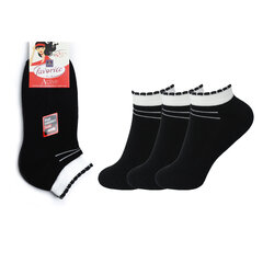 Женские короткие носки Bisoks 22038, чёрные, 3 пары цена и информация | Женские носки | 220.lv