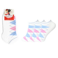 Женские короткие носки Bisoks 22040 белые, 3 пары цена и информация | Женские носки | 220.lv