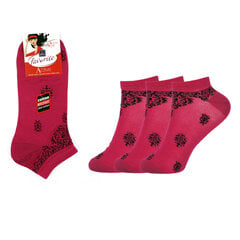 Женские короткие носки Bisoks 22109, розовые, 3 пары цена и информация | Женские носки | 220.lv