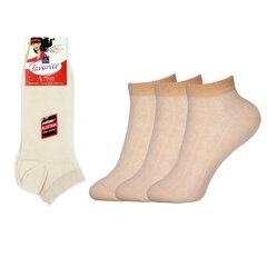 Женские короткие носки Bisoks, 22193 пудрового цвета, 3 пары цена и информация | Женские носки | 220.lv
