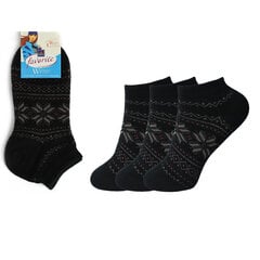 Женские теплые носки Bisoks 22186, чёрные, 3 пары цена и информация | Женские носки | 220.lv