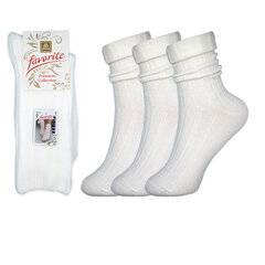 Женские теплые носки Bisoks 22188, белые, 3 пары цена и информация | Женские носки | 220.lv