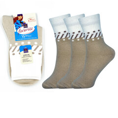 Женские теплые носки Bisoks 22189, бежевые, 3 пары цена и информация | Женские носки | 220.lv