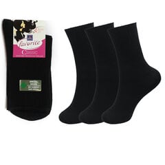 Женские носки без резинки Bisoks 22181, чёрные, 3 пары цена и информация | Женские носки | 220.lv