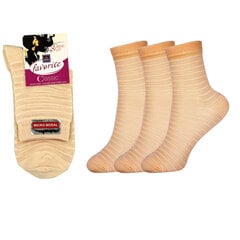 Женские носки Bisoks 22047, телесного цвета, 3 пары цена и информация | Женские носки | 220.lv