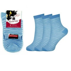 Женские носки Bisoks 22047, синие, 3 пары цена и информация | Женские носки | 220.lv