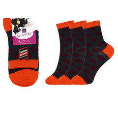 Женские носки Bisoks 22168 оранжевые, 3 пары цена и информация | Женские носки | 220.lv
