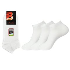 Мужские короткие носки Bisoks 12301 белые, 3 пары цена и информация | Мужские носки | 220.lv