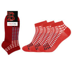 Мужские короткие носки Bisoks 12332, красные, 3 пары цена и информация | Мужские носки | 220.lv