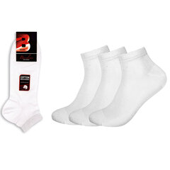 Мужские короткие носки Bisoks 12337, белые, 3 пары цена и информация | Мужские носки | 220.lv
