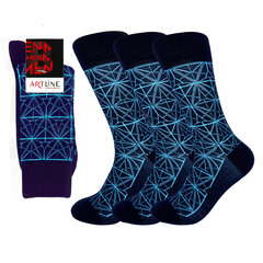 Мужские классические носки Bisoks 12308 синие, 3 пары цена и информация | Мужские носки | 220.lv