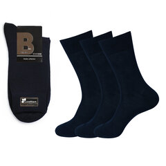 Мужские классические носки Bisoks 12313 синие, 3 пары цена и информация | Мужские носки | 220.lv