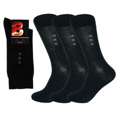 Мужские классические носки Bisoks 12330, чёрные, 3 пары цена и информация | Мужские носки | 220.lv