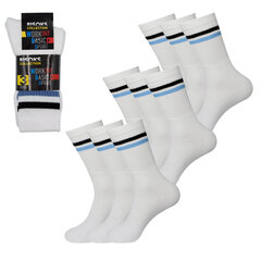 Мужские спортивные носки, 3 пары Bisoks 11011K, белые, 3 шт. цена и информация | Мужские носки | 220.lv