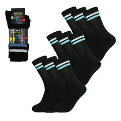 Мужские спортивные носки 3 пары, Bisoks 11011K, чёрные, 3 шт. цена и информация | Мужские носки | 220.lv